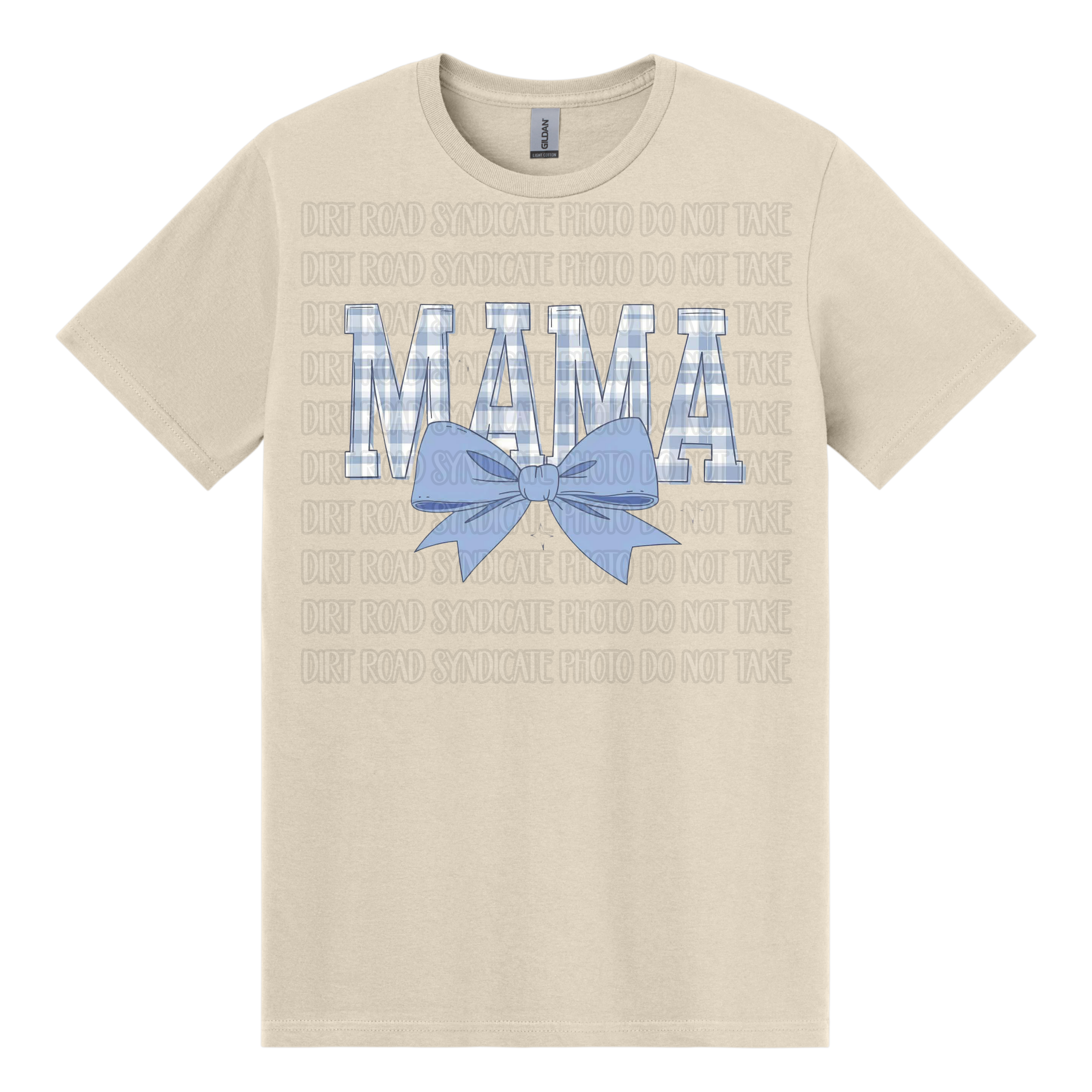 Mama Blue Bow