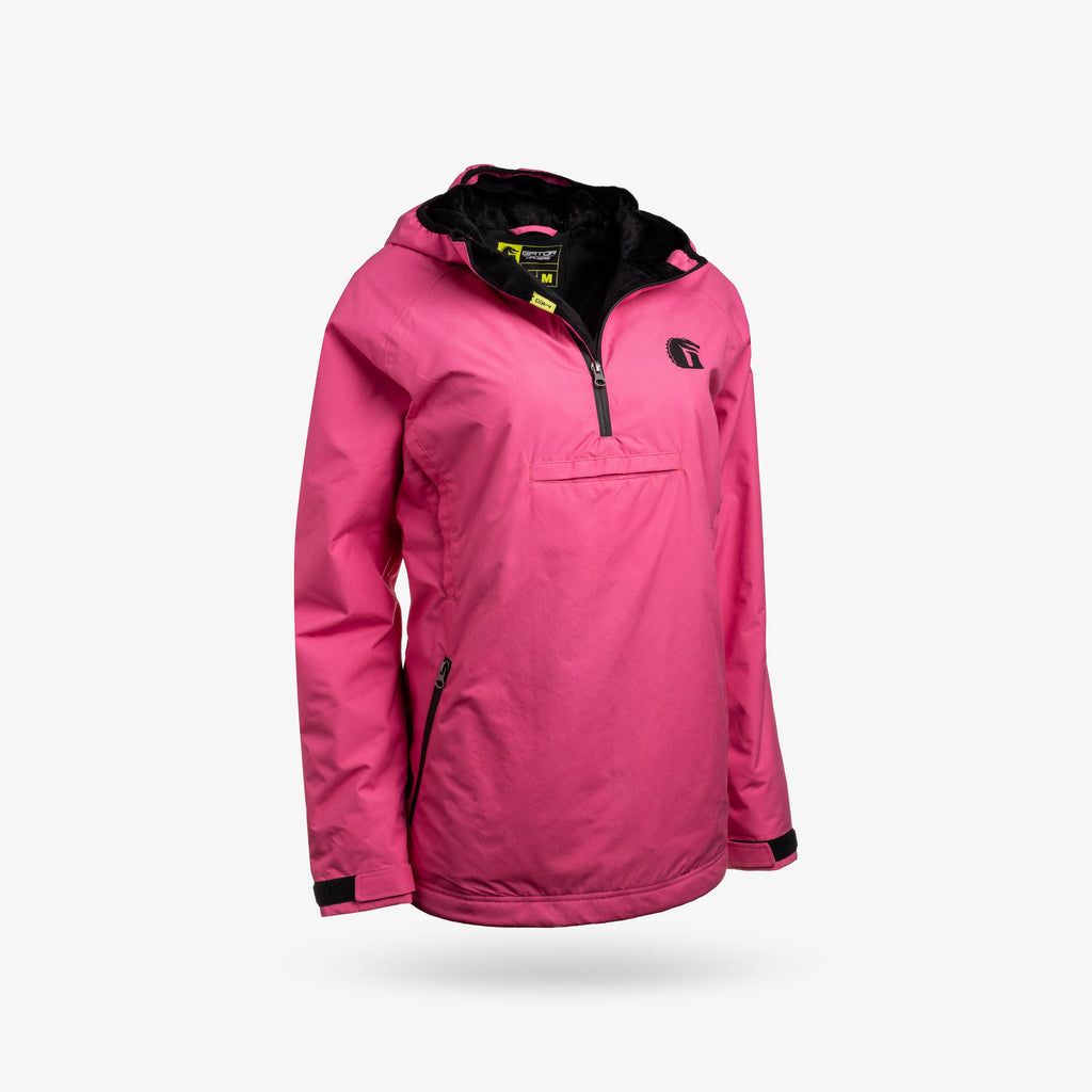 Waterproof 1/2 Zip Bog Hoodie | Womens - Hot Pink