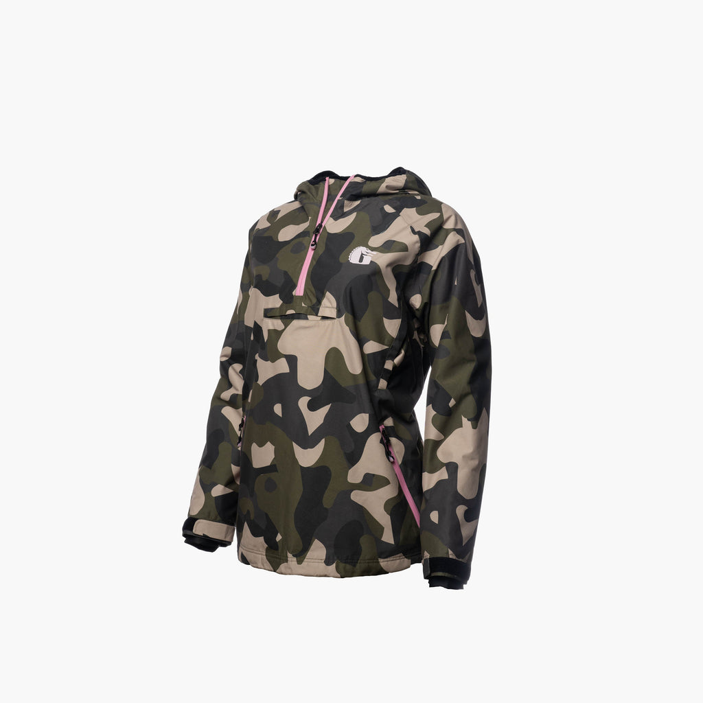 Waterproof 1/2 Zip Bog Hoodie | Womens - Woodland
