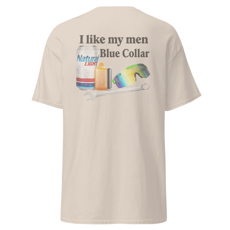 I Like My Men Blue Collar Graphic T-Shirt