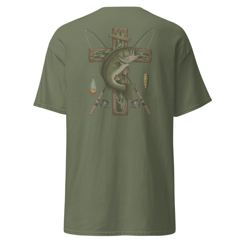 Bass Cross Fishing Graphic T-Shirt
