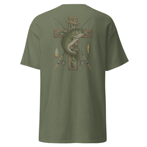 Bass Cross Fishing Graphic T-Shirt
