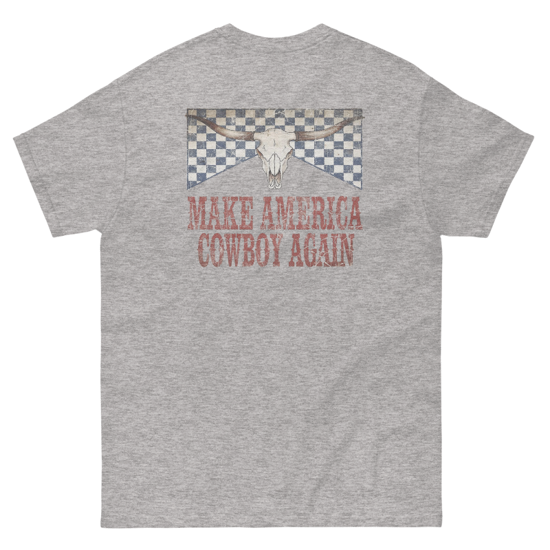 Make America Cowboy Again Western Graphic T-Shirt