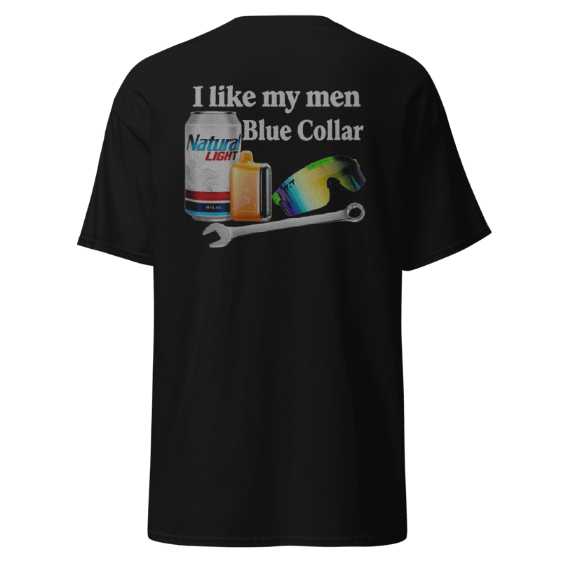 I Like My Men Blue Collar Graphic T-Shirt