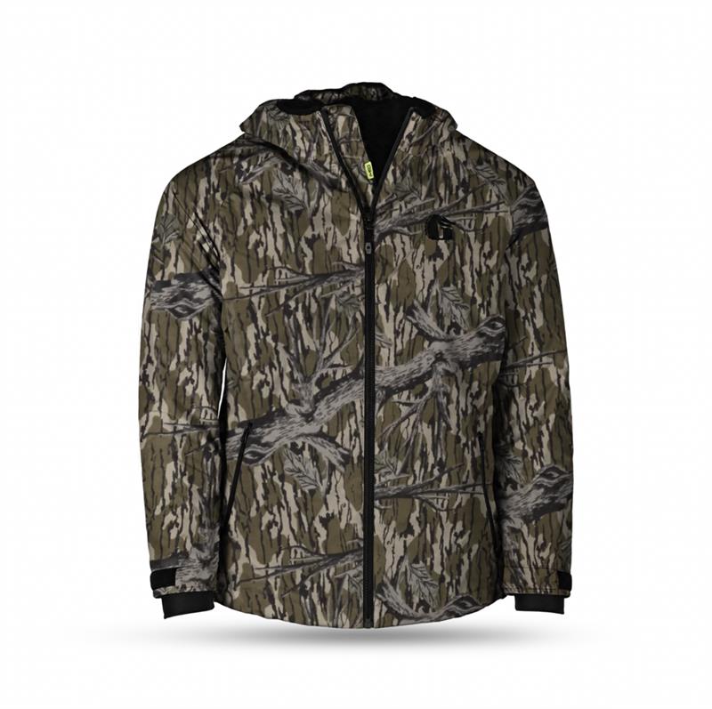 Waterproof Full Zip Bog Hoodie | Mens - Mossy Oak Original Treestand