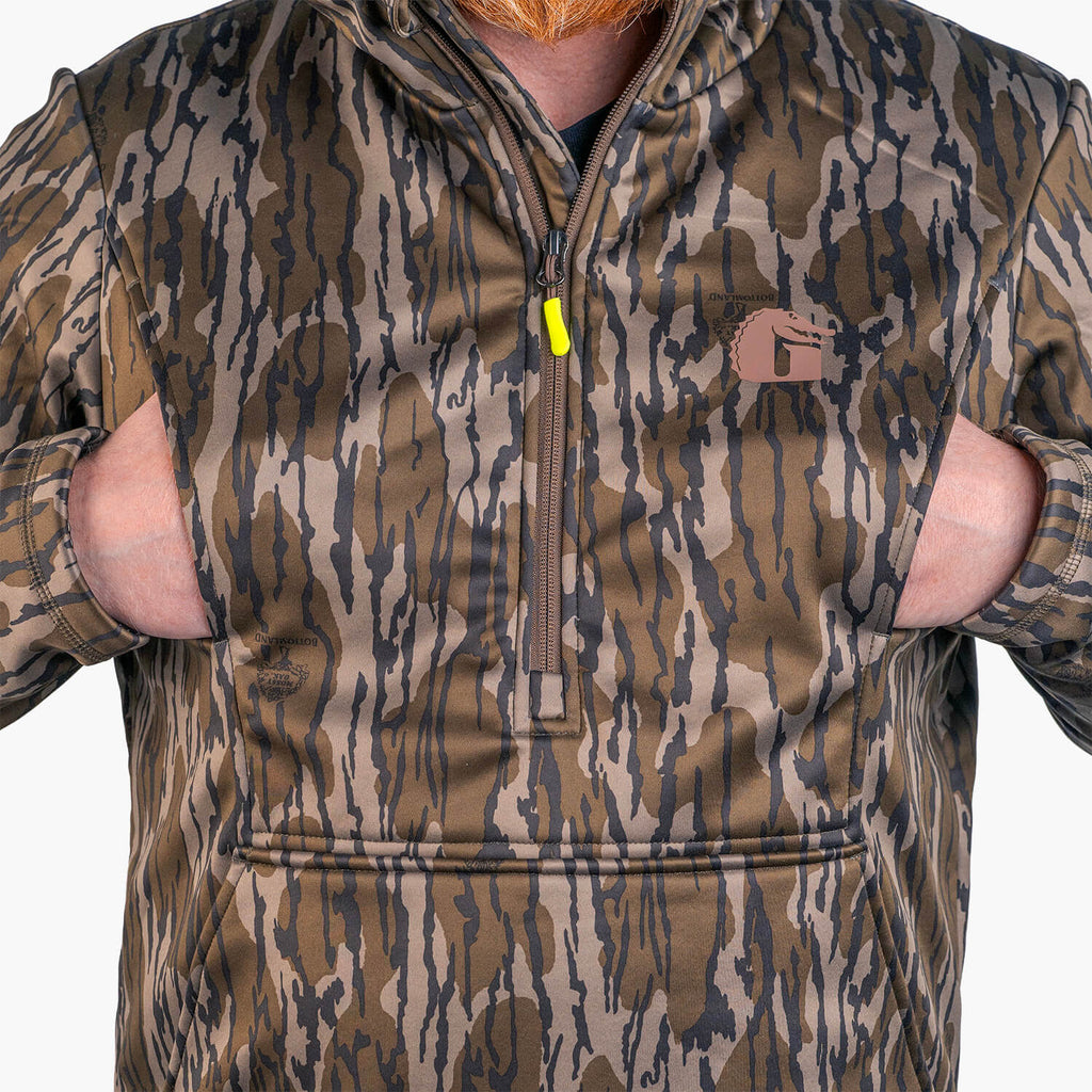 Catahoula 1/2 Zip Hoodie | Mens - Mossy Oak Original Bottomland
